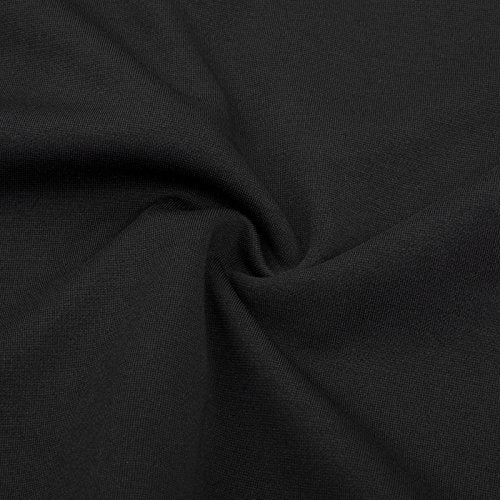 Solid Midi Pencil Skirt for Office (Black, L) Solid Midi Pencil Skirt for Office (Black, L)